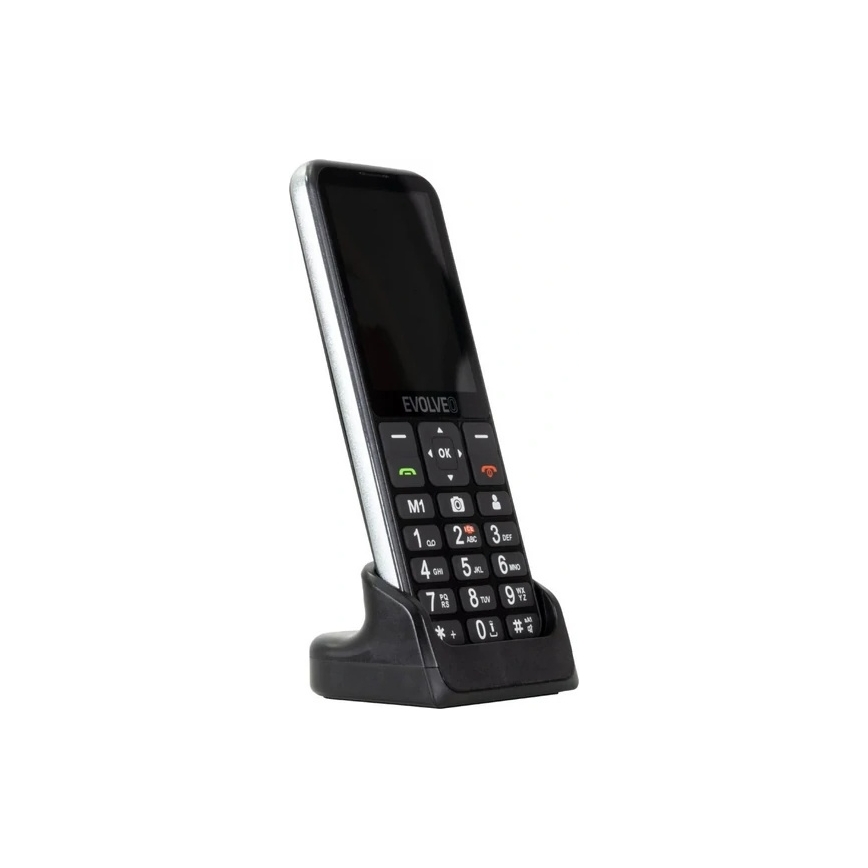 Evolveo - EasyPhone LT, 4G mobilni telefon za starije osobe, crne boje