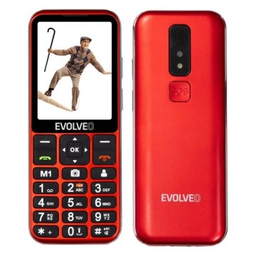 Evolveo - EasyPhone LT, 4G mobilni telefon za starije osobe, crvene boje