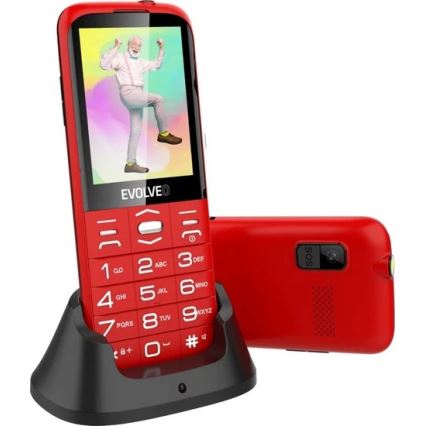 Evolveo - EasyPhone XO crveni mobilni telefon za starije osobe
