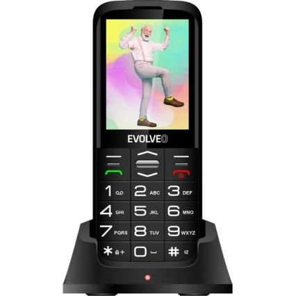 Evolveo - EasyPhone XO, mobilni telefon za starije osobe, crne boje