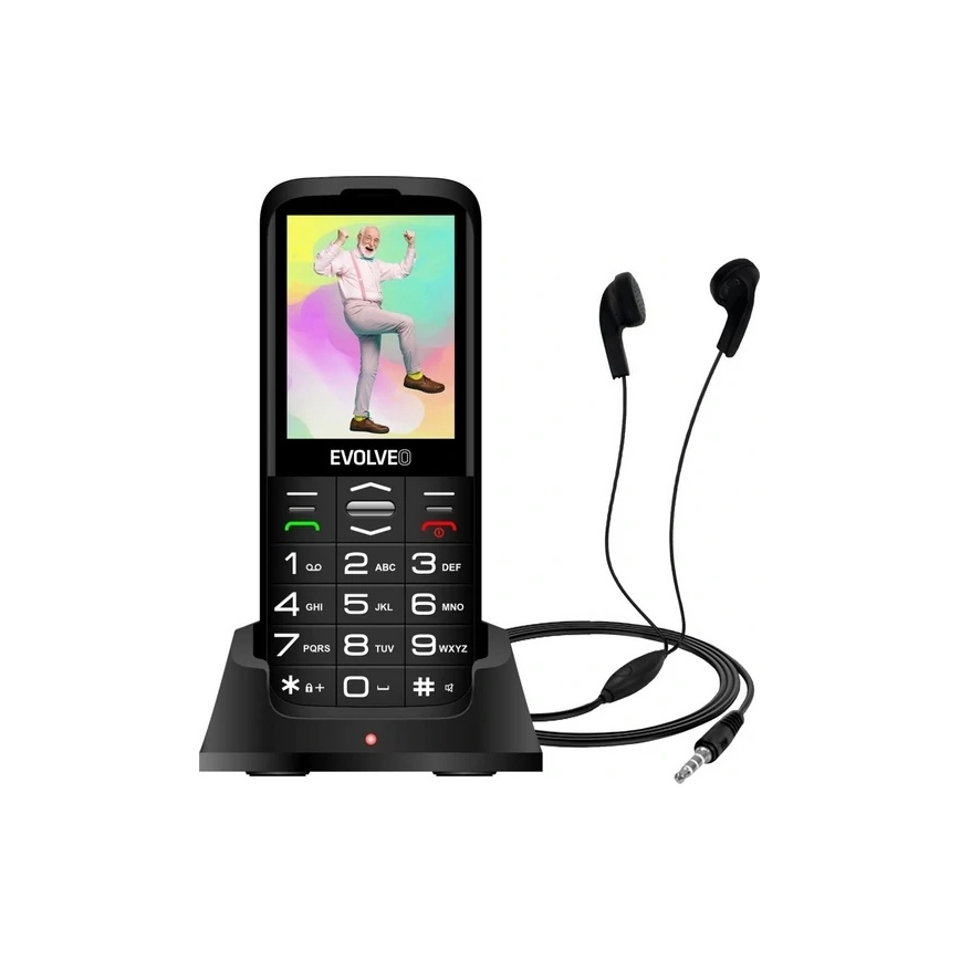 Evolveo - EasyPhone XO mobilni telefon za starije osobe crni