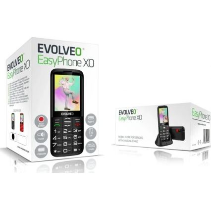 Evolveo - EasyPhone XO mobilni telefon za starije osobe crni