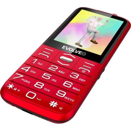 Evolveo - EasyPhone XO, mobilni telefon za starije osobe, crveni