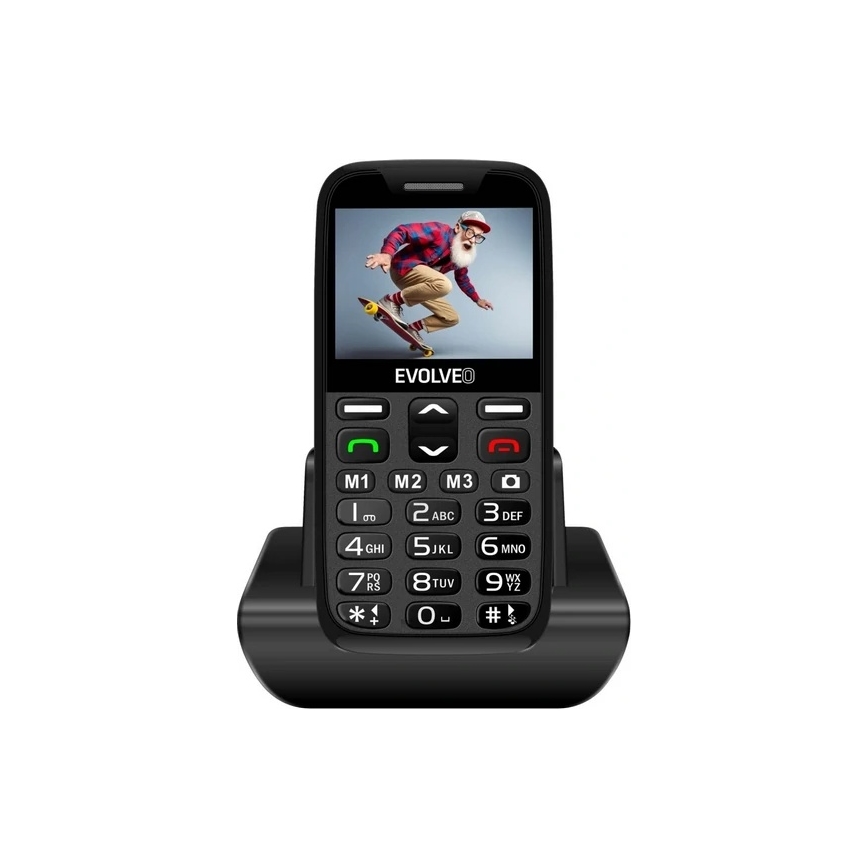 Evolveo - EasyPhone XR 2G mobitel za starije osobe crne boje