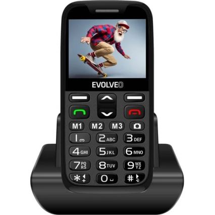 Evolveo - EasyPhone XR, 4G mobitel za starije osobe, crni