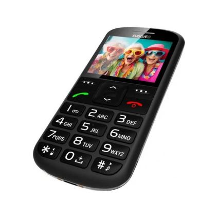 Evolveo - EasyPhone XS mobilni telefon za starije osobe, crni