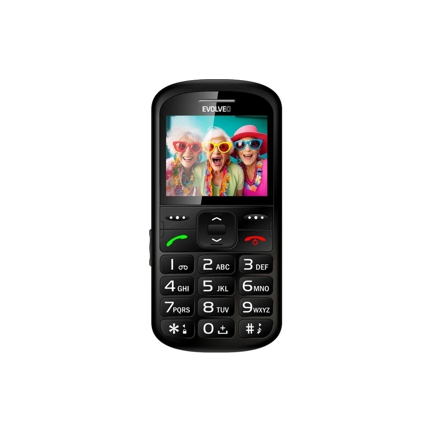 Evolveo - EasyPhone XS mobilni telefon za starije osobe, crni