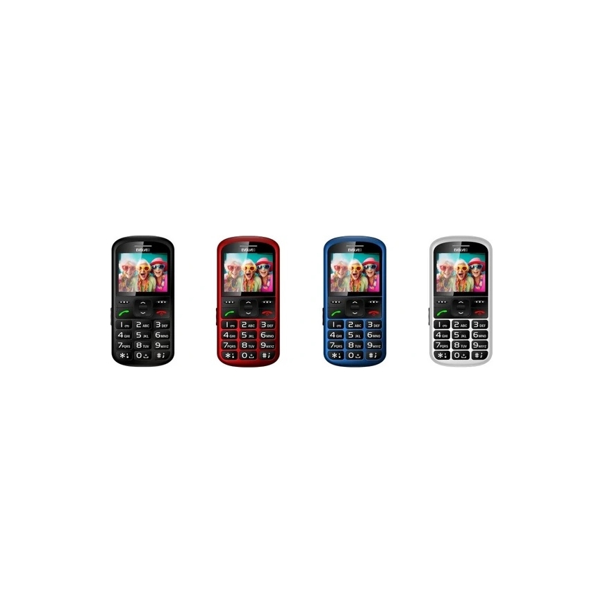 Evolveo - EasyPhone XS mobilni telefon za starije osobe, crni
