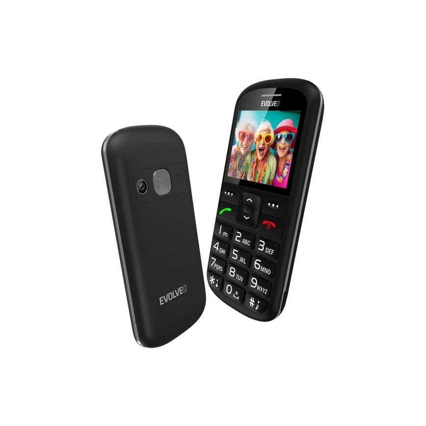 Evolveo - EasyPhone XS mobilni telefon za starije osobe, crni