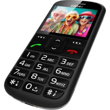 Evolveo - EasyPhone XS, mobitel za starije osobe, crne boje