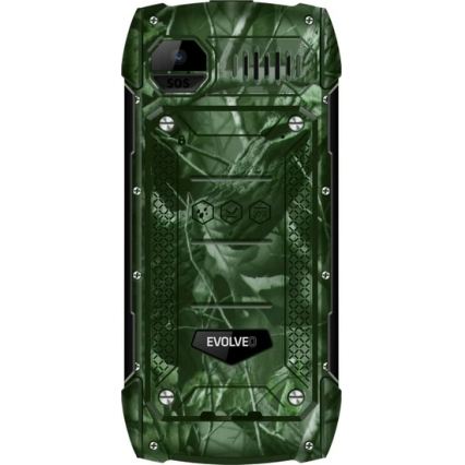 Evolveo - StrongPhone H1, vodootporan Dual SIM telefon, lovska kamuflaža