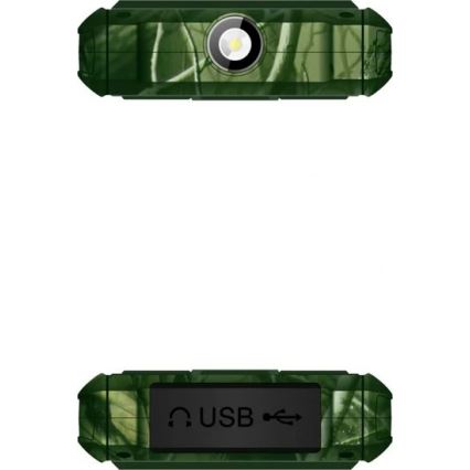 Evolveo - StrongPhone H1, vodootporan Dual SIM telefon, lovska kamuflaža