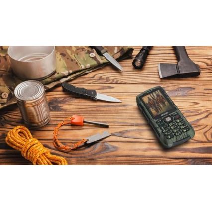 Evolveo - StrongPhone H1 vodootporan Dual SIM telefon u lovačkoj kamuflaži