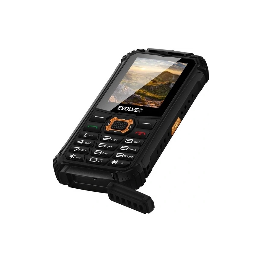 Evolveo - StrongPhone Q1 vodootporan Dual SIM telefon crna/narančasta