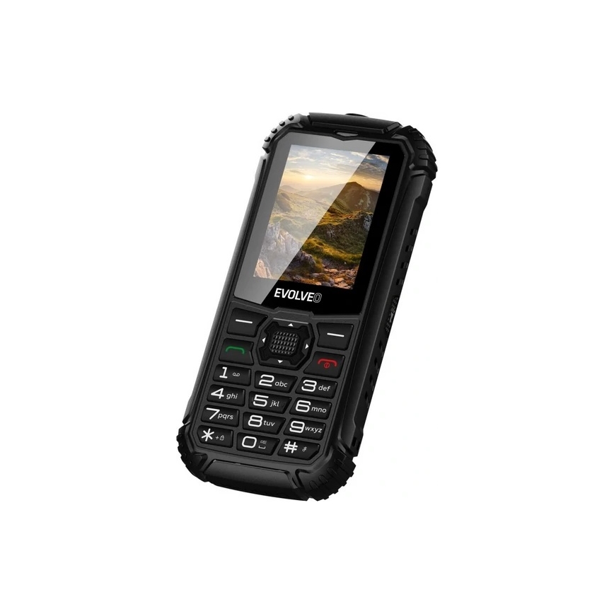 Evolveo - StrongPhone Q1, vodootporan Dual SIM telefon, crne boje
