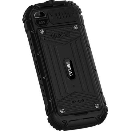 Evolveo - StrongPhone Q1, vodootporan Dual SIM telefon, crne boje