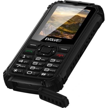 Evolveo - StrongPhone Q1, vodootporan Dual SIM telefon, crne boje