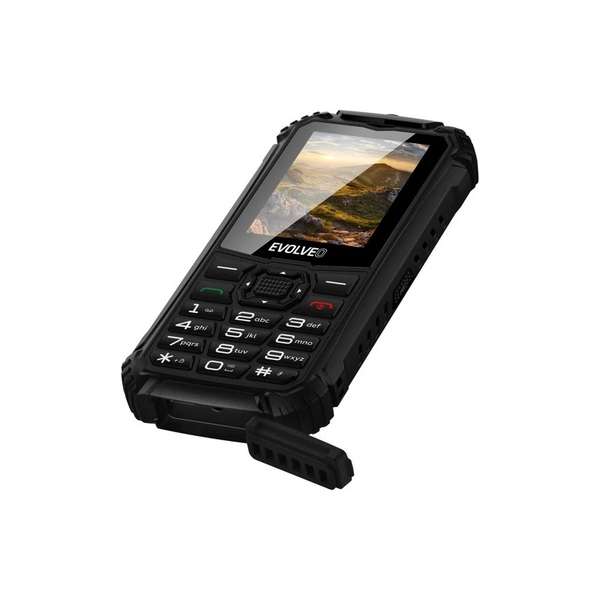 Evolveo - StrongPhone Q1, vodootporan Dual SIM telefon, crne boje