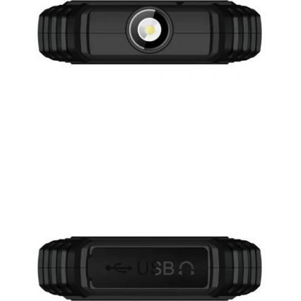 Evolveo - StrongPhone Q1, vodootporan Dual SIM telefon, crne/narančaste boje