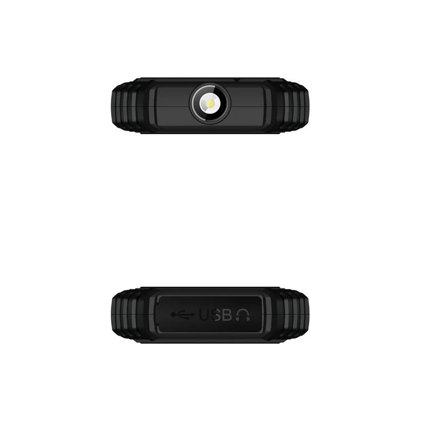 Evolveo - StrongPhone Q1, vodootporan Dual SIM telefon, crne/narančaste boje