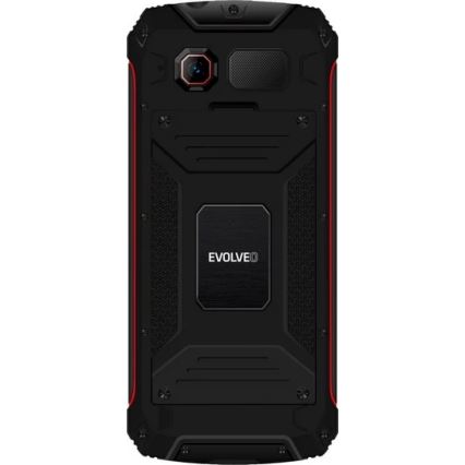 Evolveo - StrongPhone W4 vodootporan Dual SIM telefon, crne/crvene boje