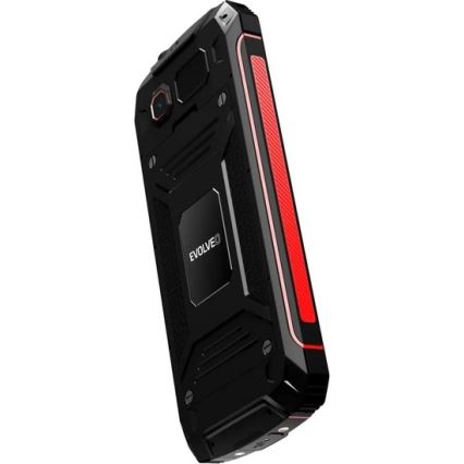 Evolveo - StrongPhone W4 vodootporan Dual SIM telefon, crne/crvene boje