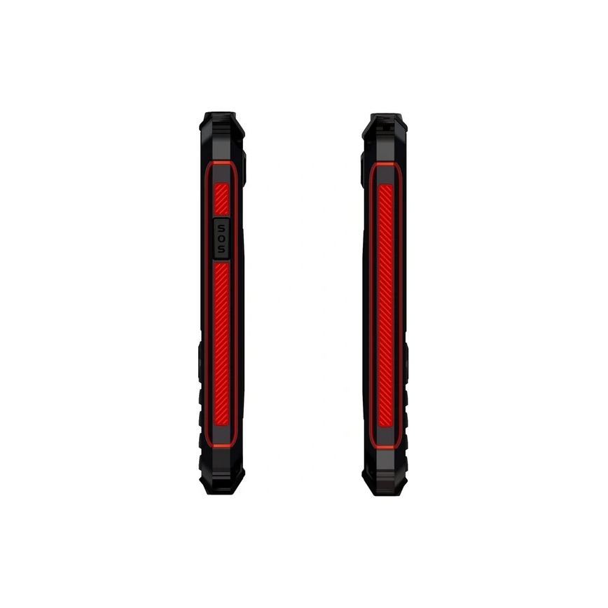 Evolveo - StrongPhone W4 vodootporan Dual SIM telefon, crne/crvene boje