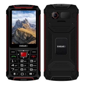 Evolveo - StrongPhone W4, vodootporan Dual SIM telefon, crno - crvena