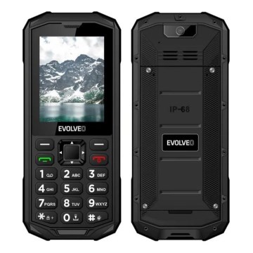 Evolveo - StrongPhone X5, vodootporan Dual SIM telefon, crna/siva