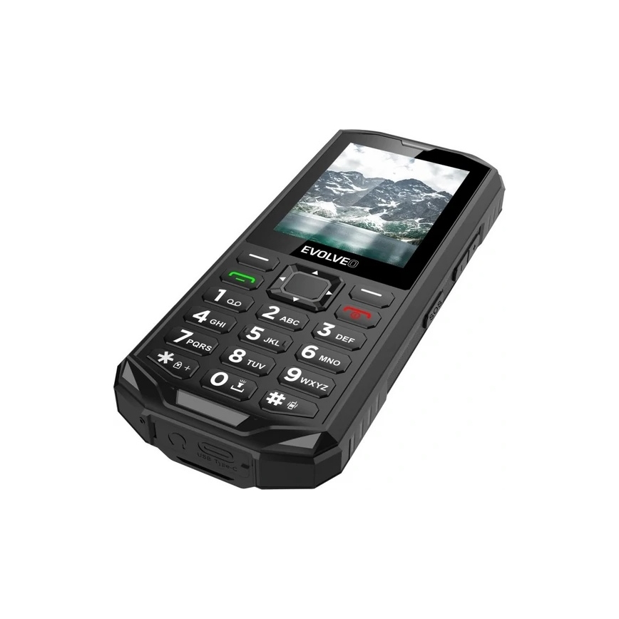 Evolveo - StrongPhone X5, vodootporan Dual SIM telefon, crne/sive boje