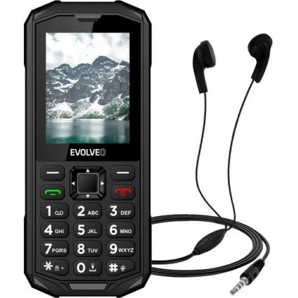 Evolveo - StrongPhone X5, vodootporan Dual SIM telefon, crne/sive boje