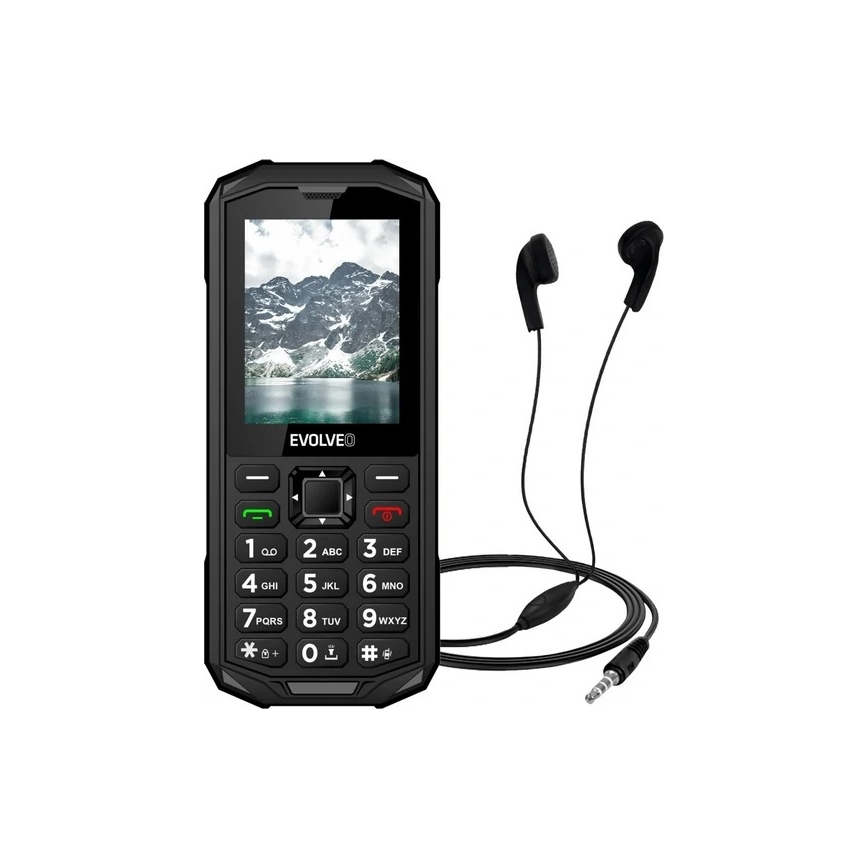 Evolveo - StrongPhone X5, vodootporan Dual SIM telefon, crne/sive boje
