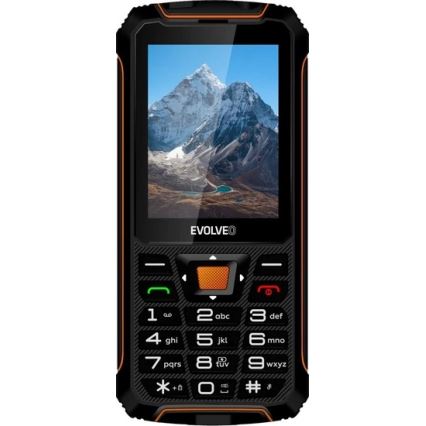 Evolveo - StrongPhone Z6 vodootporan Dual SIM telefon crna/narančasta