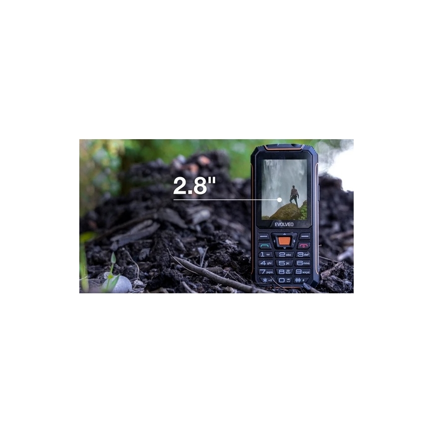 Evolveo - StrongPhone Z6 vodootporan Dual SIM telefon crna/narančasta