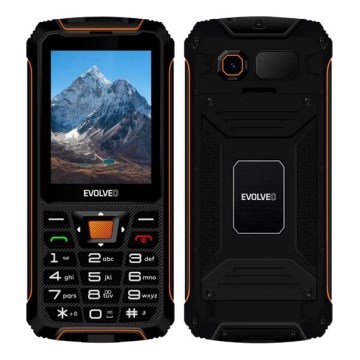 Evolveo - StrongPhone Z6, vodootporan Dual SIM telefon, crne/narančaste boje