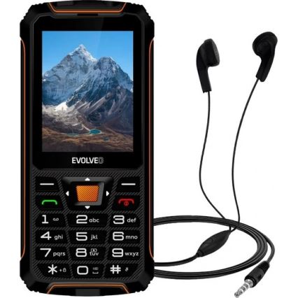 Evolveo - StrongPhone Z6, vodootporan Dual SIM telefon, crno - narančasta