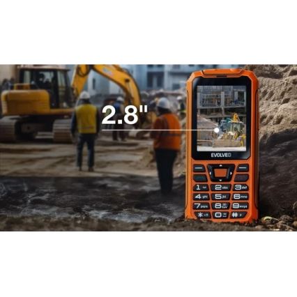 Evolveo - StrongPhone Z6, vodootporan Dual SIM telefon narančaste boje