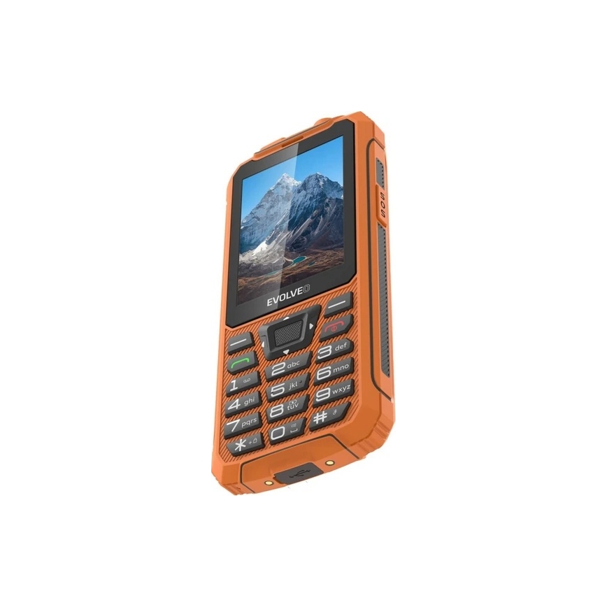 Evolveo - StrongPhone Z6, vodootporan Dual SIM telefon narančaste boje
