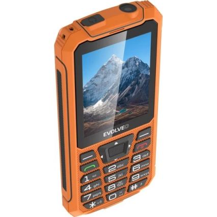 Evolveo - StrongPhone Z6, vodootporan Dual SIM telefon narančaste boje