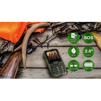 Evolveo - StrongPhone Z6 vodootporan Dual SIM telefon u lovnoj kamuflaži