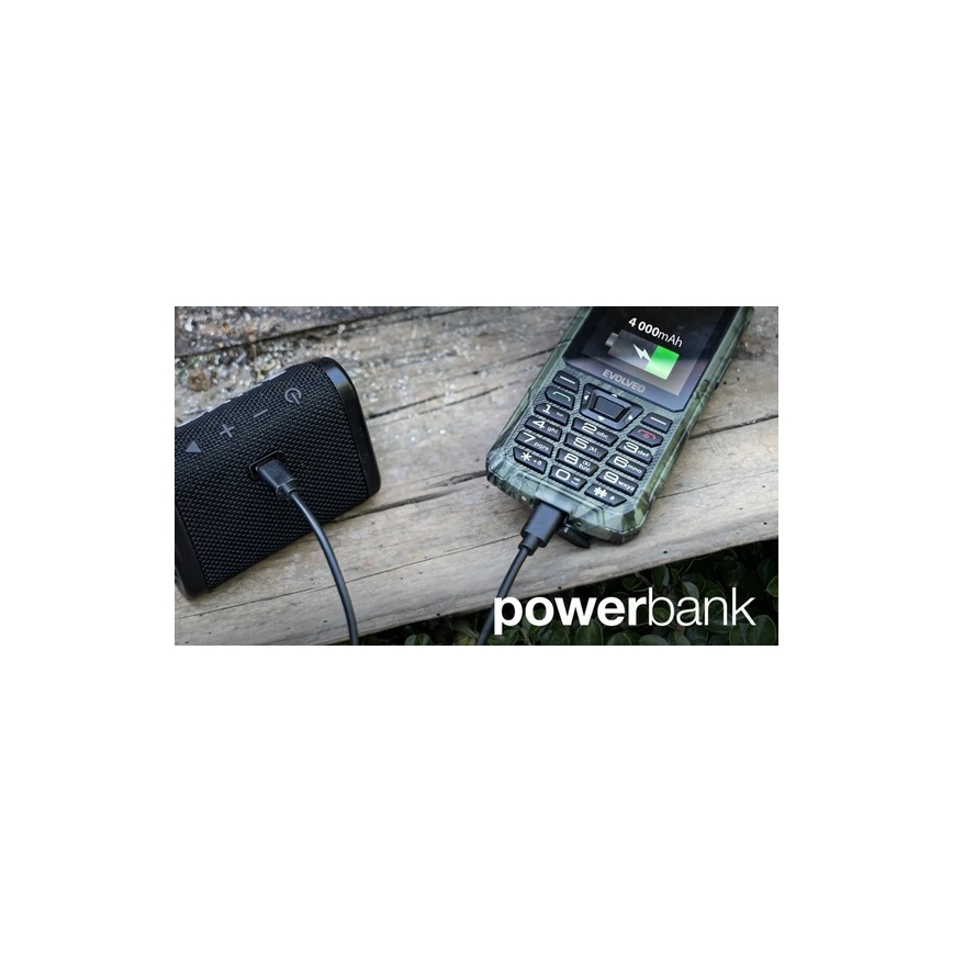 Evolveo - StrongPhone Z6, vodootporan Dual SIM telefon u lovskoj kamuflaži