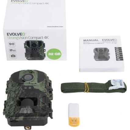 Evolveo - StrongVision Compact 4K, fotopast/kamera za snimanje u vremenskom intervalu 32GB