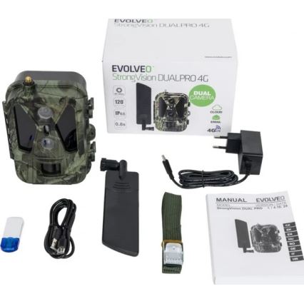 Evolveo - StrongVision Dual PRO 4G lovna kamera s mogućnošću slanja fotografija, 16 GB