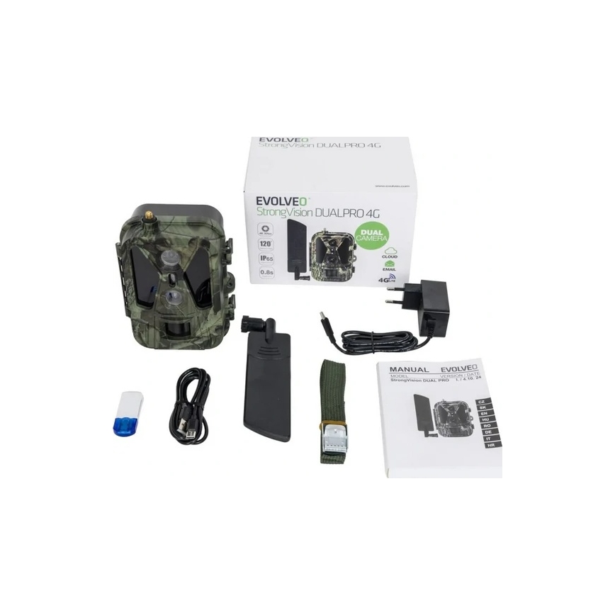Evolveo - StrongVision Dual PRO 4G lovna kamera s mogućnošću slanja fotografija, 16 GB