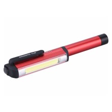 Extol - LED Kemijska olovka s baterijskom svjetiljkom LED/3W/3xAAA crvena/crna