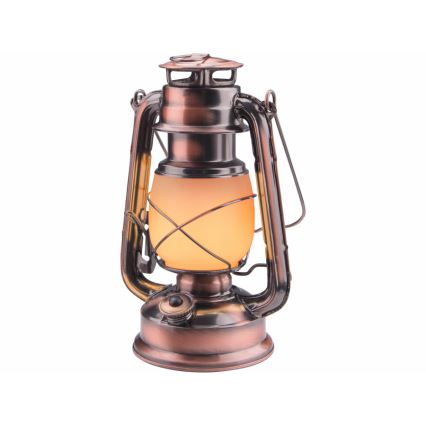 Extol - LED Petrolejska lampa LED/4xAA bakrena