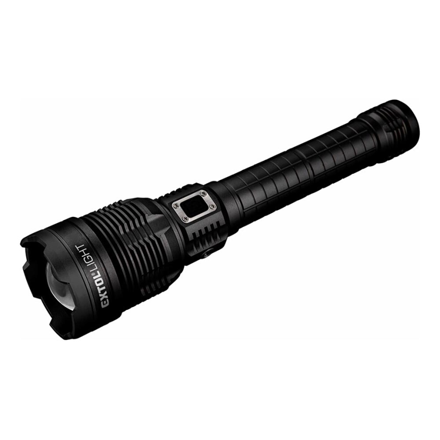 Extol - LED Prigušiva punjiva baterijska svjetiljka s powerbankom LED/60W/10000 mAh 8000 lm IPX4 crna