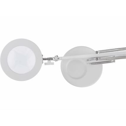 Extol - LED Prigušiva stolna lampa s povećalom LED/8W/5V 2900/4500/7500K bijela