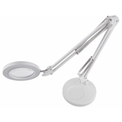 Extol - LED Prigušiva stolna lampa s povećalom LED/8W/5V 2900/4500/7500K bijela