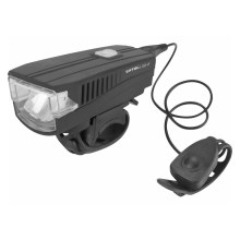 Extol - LED Punjiva baterijska svjetiljka sa sirenom za bicikl LED/5W/1200mAh/3,7V IPX4